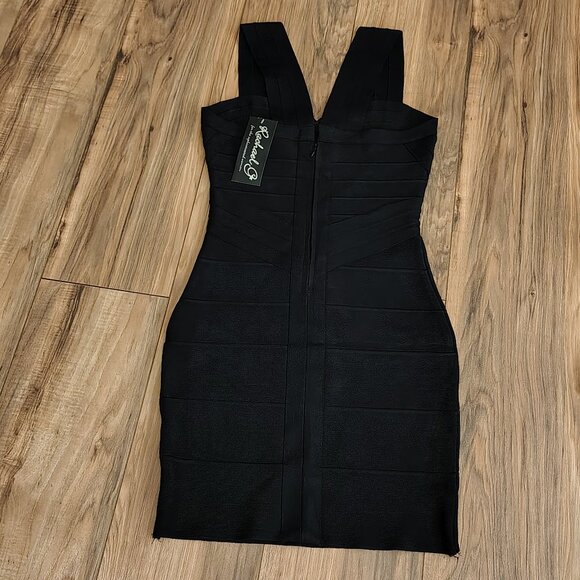 Rachael G Stretch Dress with Thick Straps in Black - Picture 8 of 12